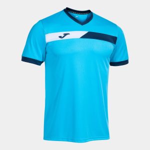 CAMISETA JOMA COURT TURQUESA FLÚOR / MARINO