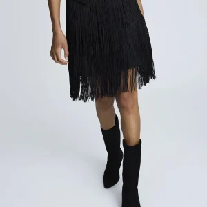 Falda para mujer fringe effect