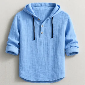 OLIVIA SUR™ | Camisa elegante con capucha