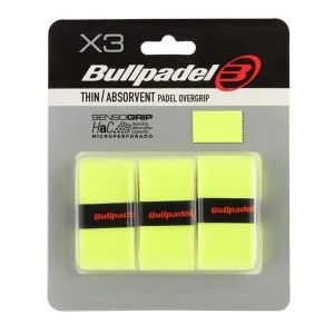 Overgrips Pack 3 Bullpadel Gb-1705 Amarillo Fluor