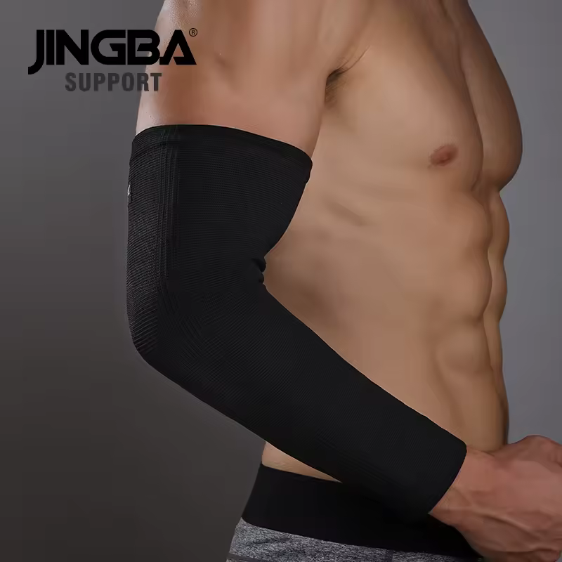 MANGA COMPRESIVA JINGBA ELBOW SUPPORT NEGRA