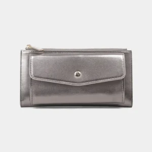 Billetera con cremallera para mujer glam