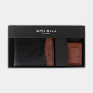 Kit tarjetero de cuero para hombre ryan