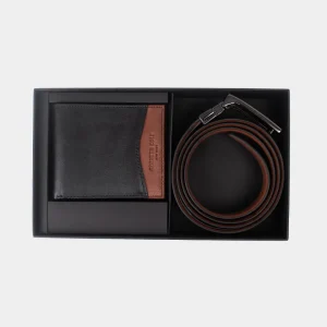 Set correa y billetera de cuero para hombre kalep