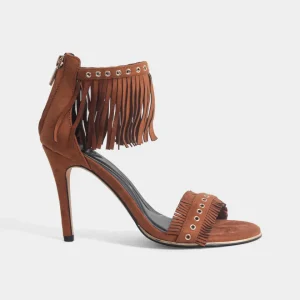 Sandalias de tacón para mujer loretta fringe sandal