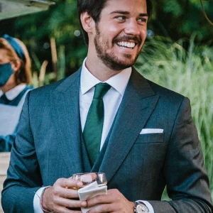 Chaqué CONFECCIÓN Gris Medio 3 piezas Lana 100% Vitale Barberis